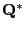 $ {\mathbf Q^*}$