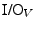 $\textrm {I/O}_V$