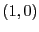 $(1, 0)$