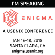 Enigma 2018 I'm Speaking button