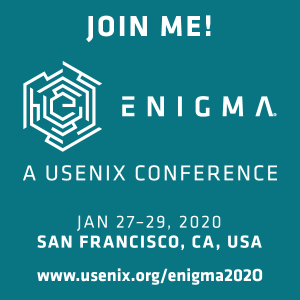 Join Me at Enigma 2020 button