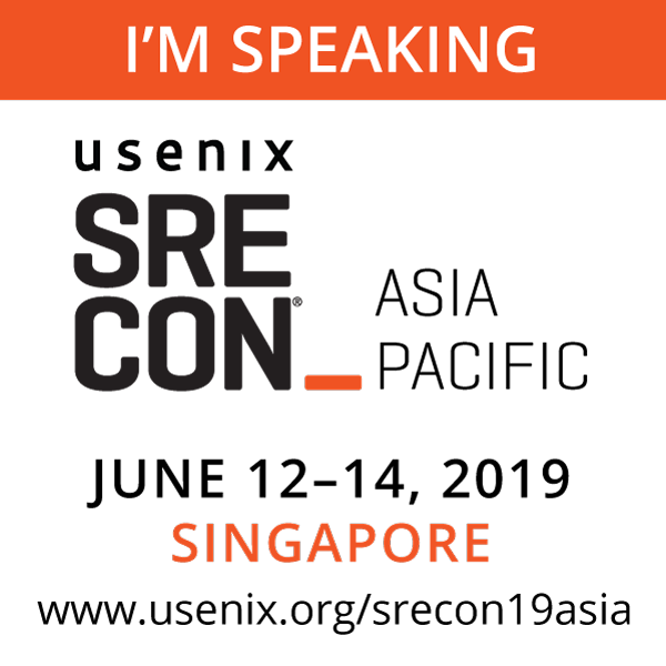 SREcon19 Asia/Pacific I'm Speaking button