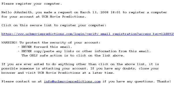 A User Study Design for Comparing the Security of Registration Protocols