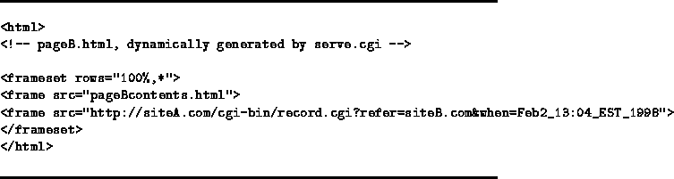 \begin{figure*}
\rule{\textwidth}{.5mm}
\begin{verbatim}
<html\gt
<!-- pageB.htm...
 ...8''\gt
</frameset\gt
</html\gt\end{verbatim}\rule{\textwidth}{.5mm}\end{figure*}