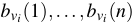 $ b_{v_i}(1),\ldots,b_{v_i}(n)$