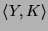 $ \langle\ensuremath{Y}, \ensuremath{K}\rangle$