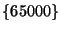 $\{65000\}$