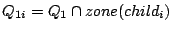 $Q_{1i} = Q_1 \cap zone(child_i)$