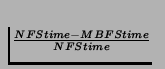 $\frac{NFStime - MBFStime}{NFStime}$