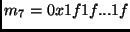 $ m_7 = 0x1f1f...1f$