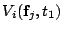 $ V_i(\mathbf{f}_{j},t_1)$