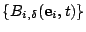 $ \{B_{i,\delta}(\mathbf{e}_i,t)\}$