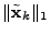 $\displaystyle \Vert\tilde{\mathbf{x}}_k\Vert _1$