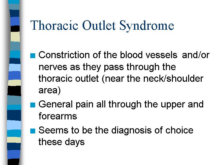 thoracic outlet syndrome swelling