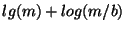 $lg(m)+log(m/b)$