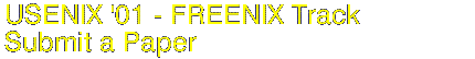 USENIX 2001: FREENIX Paper Submission