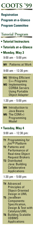 COOTS '99 Tutorials