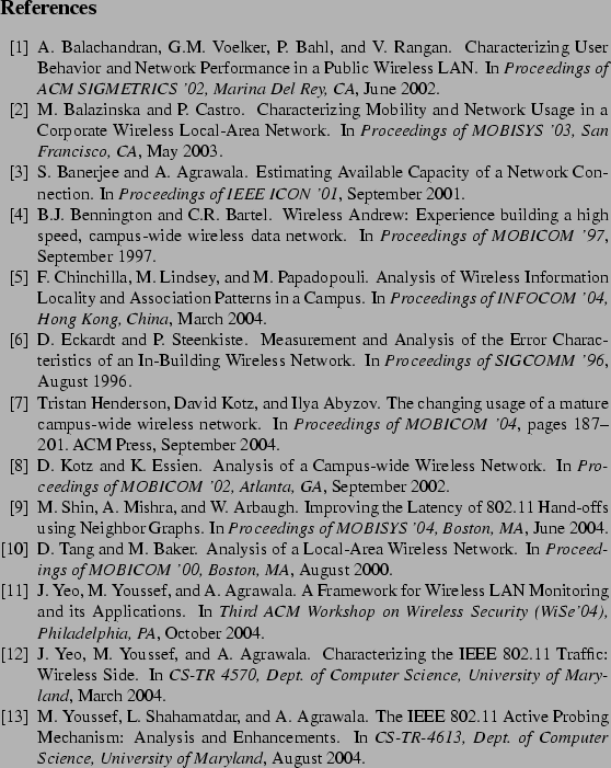 \begin{oldthebibliography}{10}%%
\setlength{\parskip}{0ex}%%
\setlength{\ite...
...er Science, University of
Maryland}, August 2004.
%%
\end{oldthebibliography}