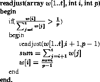 \begin{figure}
\begin{small}
\begin{center}
\begin{tabbing}
xx \= xxx\=xxxxxxxxx...
 ...}{p-1}$\ \ gt end\ {\bf end.}\end{tabbing}\end{center}\end{small}\end{figure}