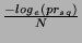 $ â€“\frac{-log_e(pr_{sq})}{N}$