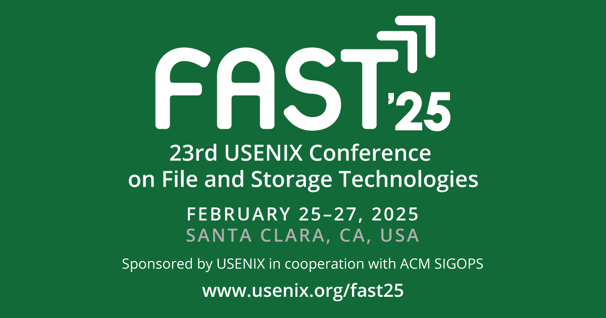 FAST '25 Call for Papers USENIX