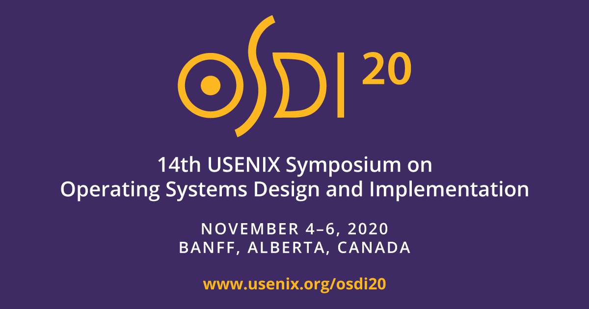 OSDI '20 Call for Papers USENIX