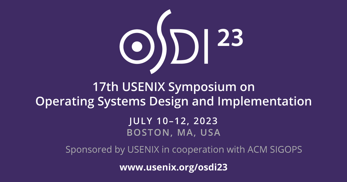 OSDI '23 USENIX