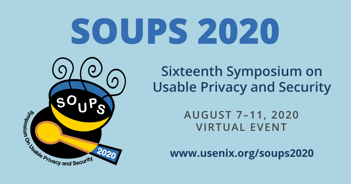 SOUPS 2020 Call for Papers USENIX