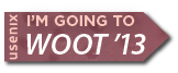 I'm going to WOOT '13 button
